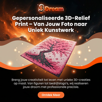 Gepersonaliseerde 3D-Relief Print – Van Jouw Foto naar Uniek Kunstwerk (Lijstformaat • Portret • Landschap)