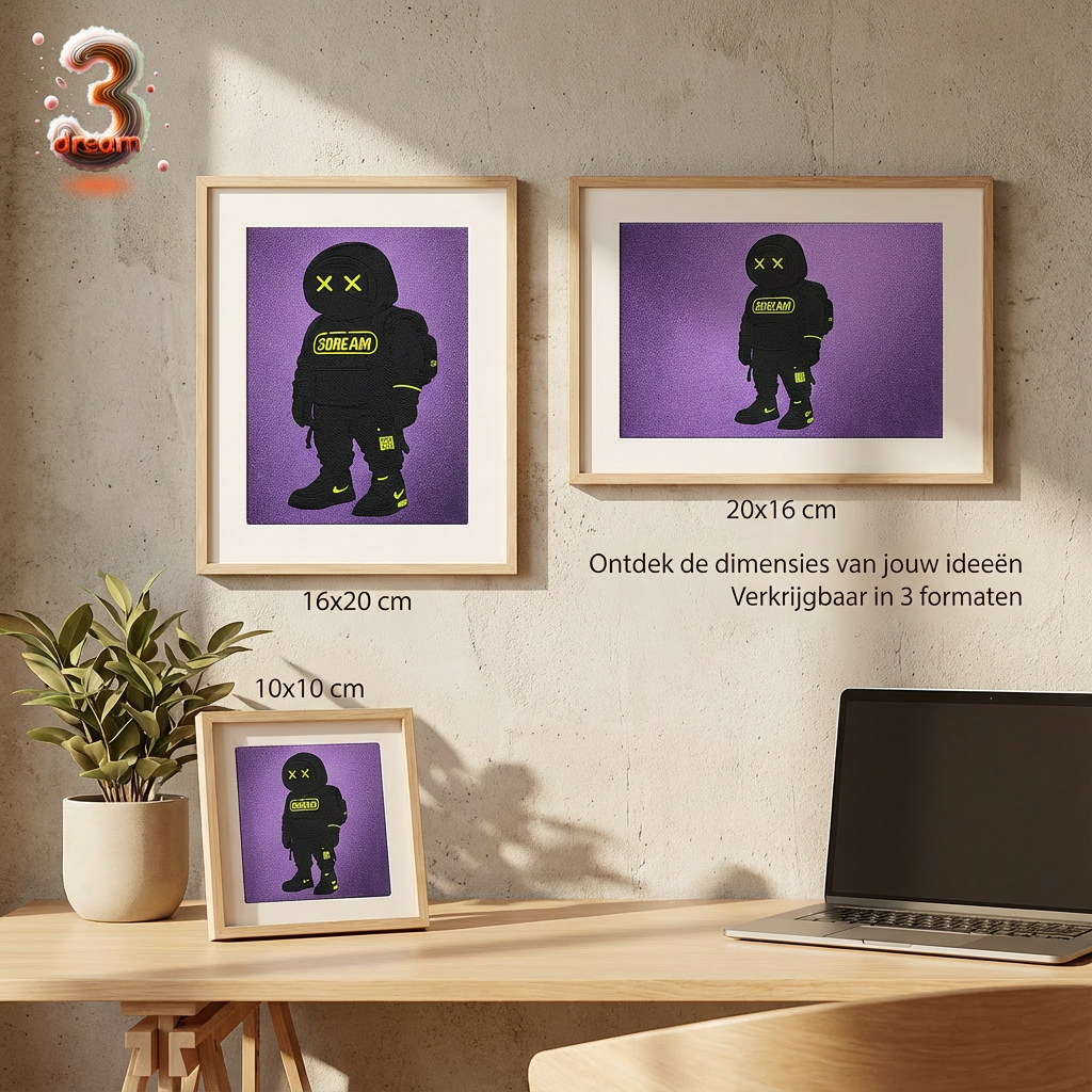 Gepersonaliseerde 3D-Relief Print – Van Jouw Foto naar Uniek Kunstwerk (Lijstformaat • Portret • Landschap)