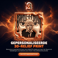 Gepersonaliseerde 3D-Relief Print – Van Jouw Foto naar Uniek Kunstwerk (Lijstformaat • Portret • Landschap)