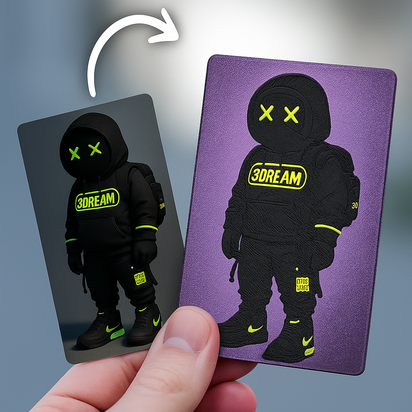 Gepersonaliseerde 3D-Relief Print – Van Jouw Foto naar Uniek Kunstwerk (Lijstformaat • Portret • Landschap)